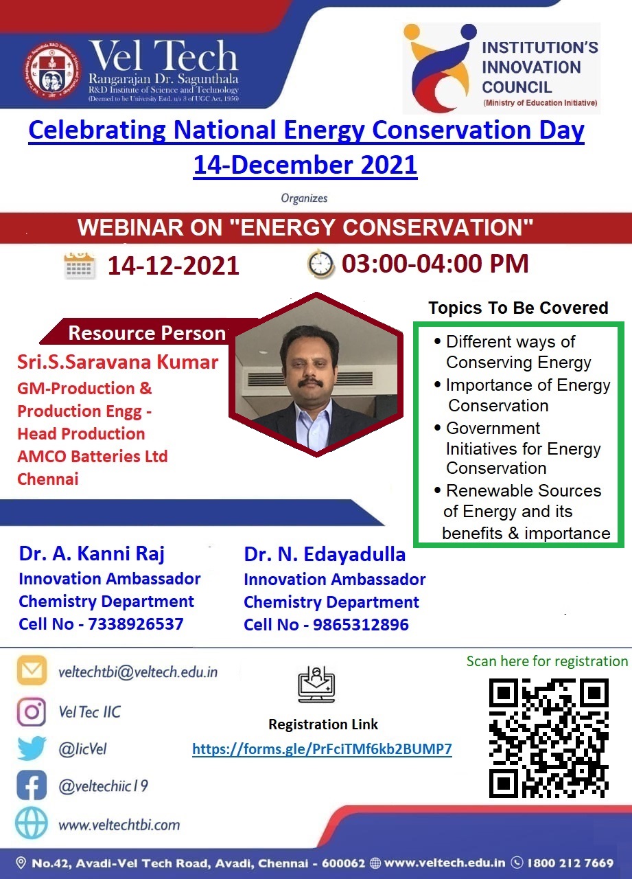Webinar session on Energy Conservation 2021